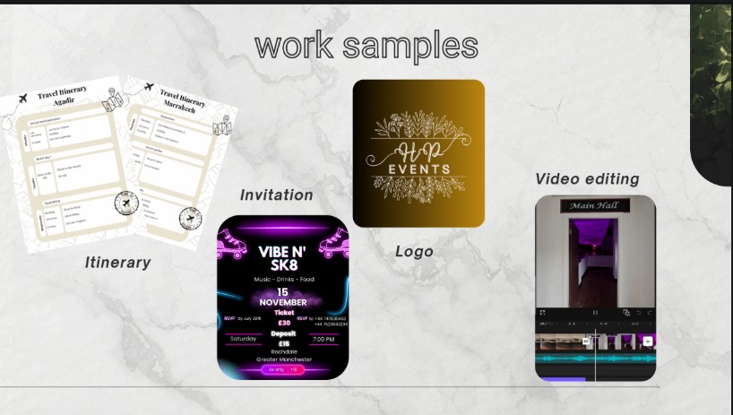 A selection of VP Assistance creative work